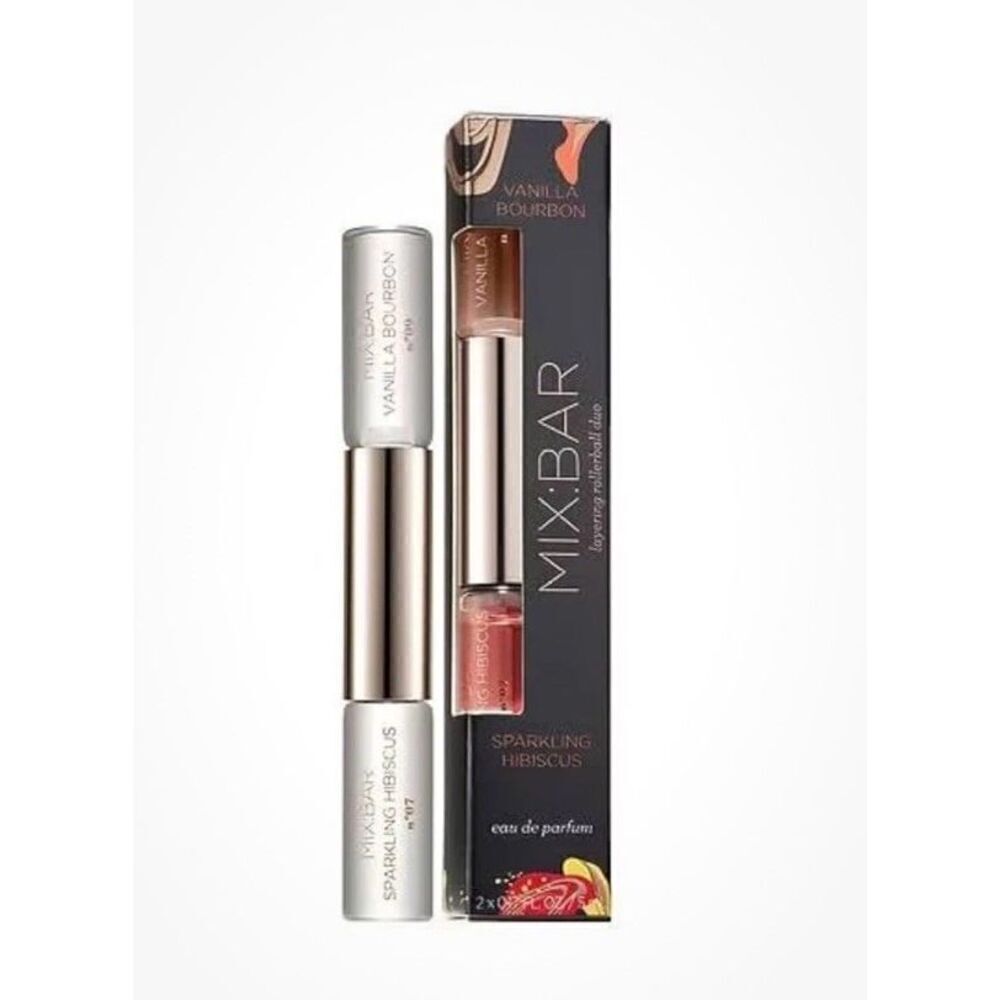 2 PC Vanilla Bourbon & Sparkling Hibiscus Rollerball Duo  MIX:BAR